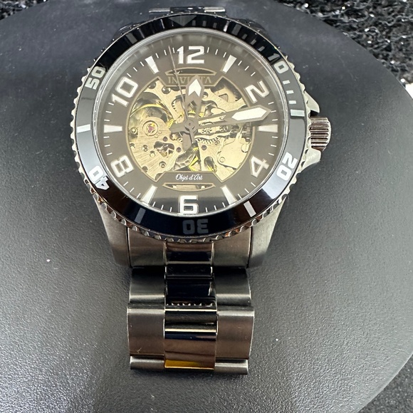 Men's NWT Invicta Watch with See Through Action from the Front and the Back - Picture 1 of 6